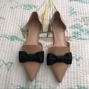 H&M Pointed Toe Nude Flats